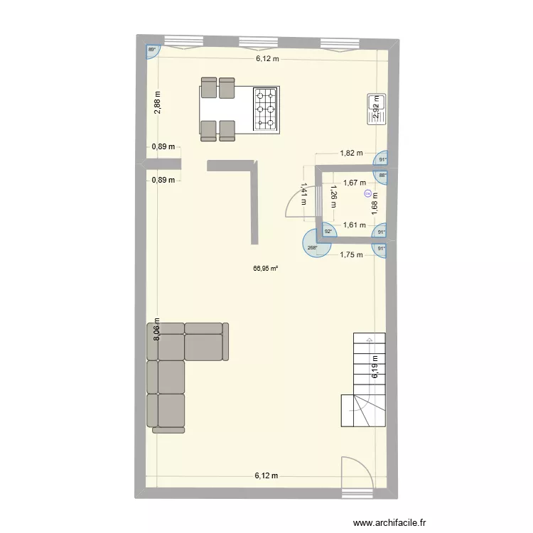 NAZARET 31/07/2026. Plan de 1 et 67 m² NAZARET 31/07/2026. Plan de 1 et 67 m²