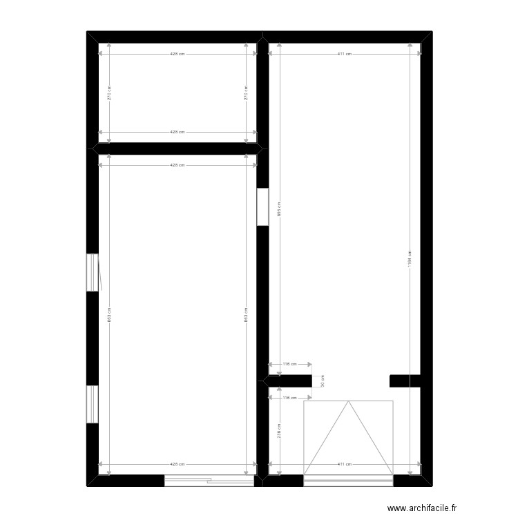 Vella. Plan de 19 pièces et 288 m2