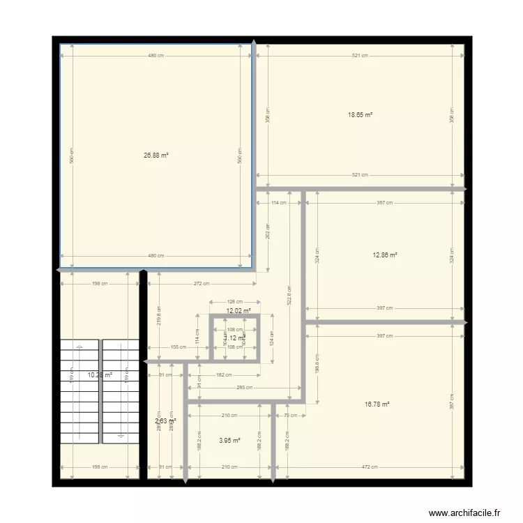 Maison Chemin de la Gippi&egrave;re MOUGINS. Plan de 