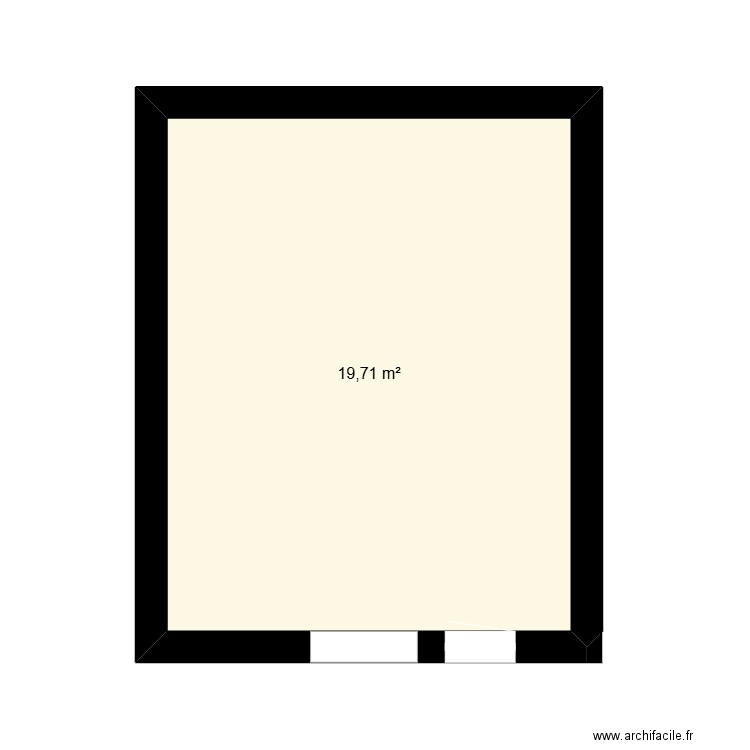 laurent plan actuel. Plan de 1 pièce et 20 m2