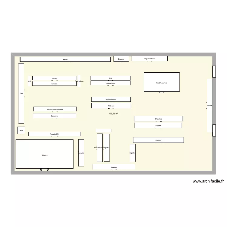 plan NOUVEAU DRCV MASSE. Plan de 1 pièce et 140 m²
