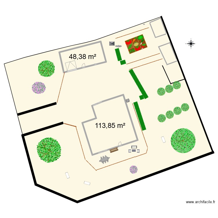 jadin. Plan de 0 pièce et 0 m2