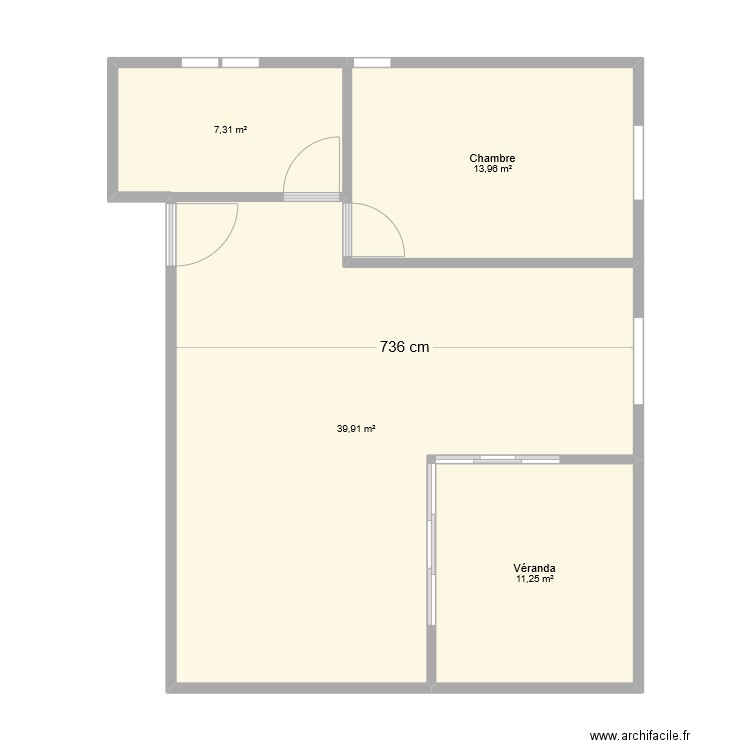 t2 rdc. Plan de 0 pièce et 0 m2