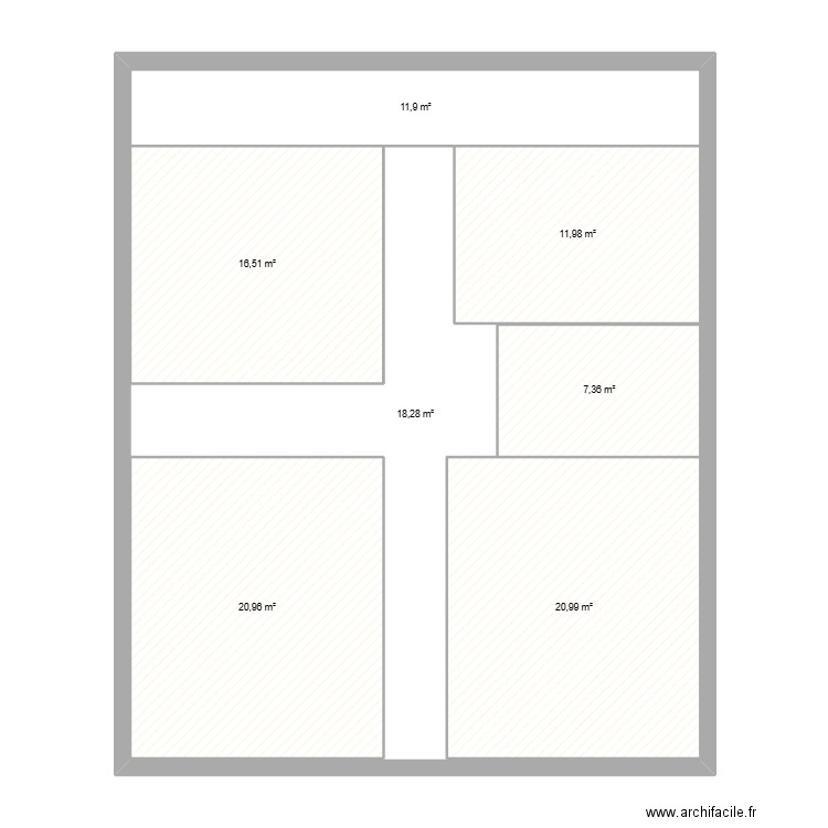 plna1. Plan de 7 pièces et 199 m2