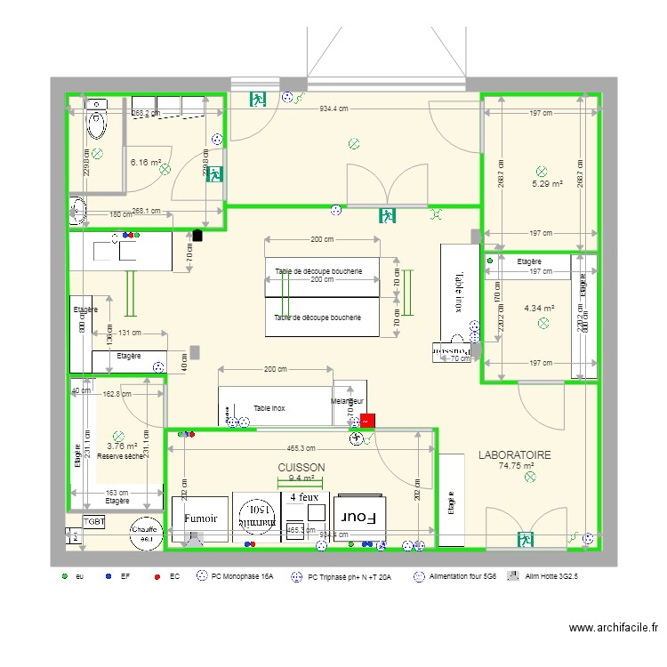 jerome V2 elec. Plan de 6 pièces et 104 m2