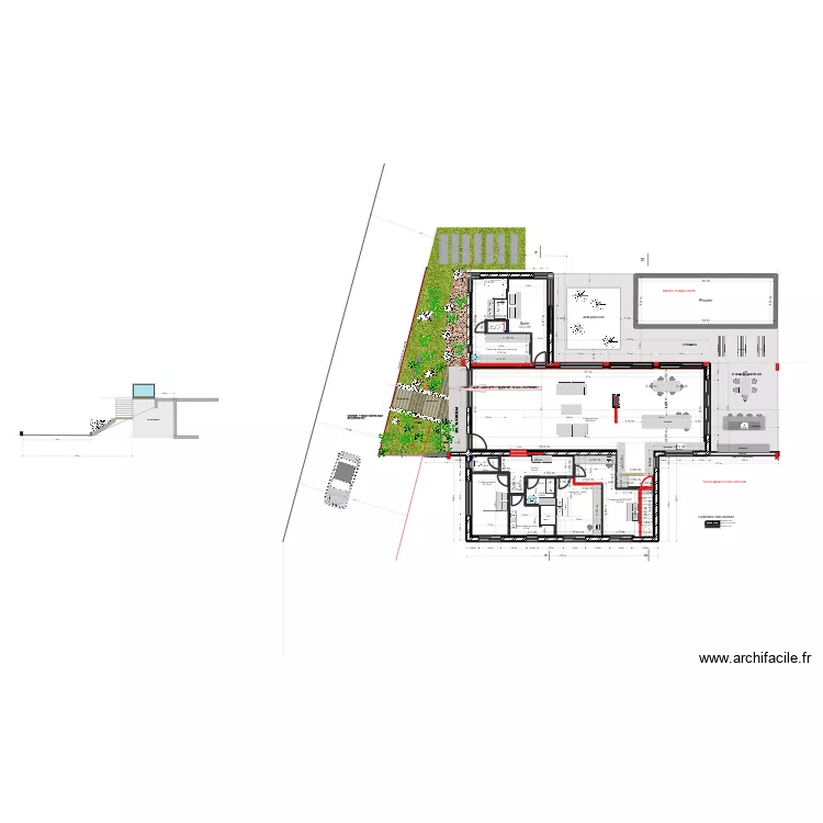 PROJET D ACCES RDC. Plan de 13 et 246 m² PROJET D ACCES RDC. Plan de 13 et 246 m²
