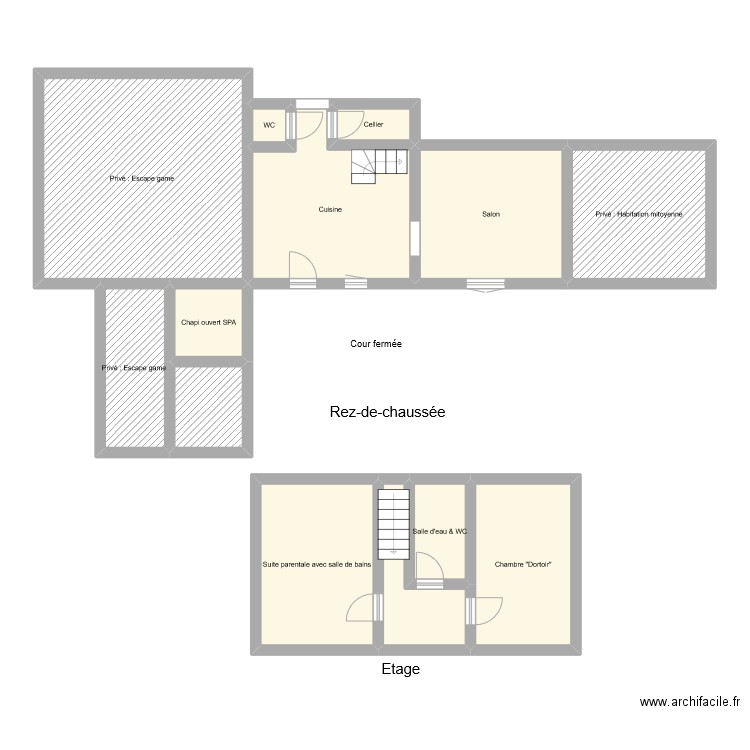 GR3275. Plan de 13 pièces et 110 m2