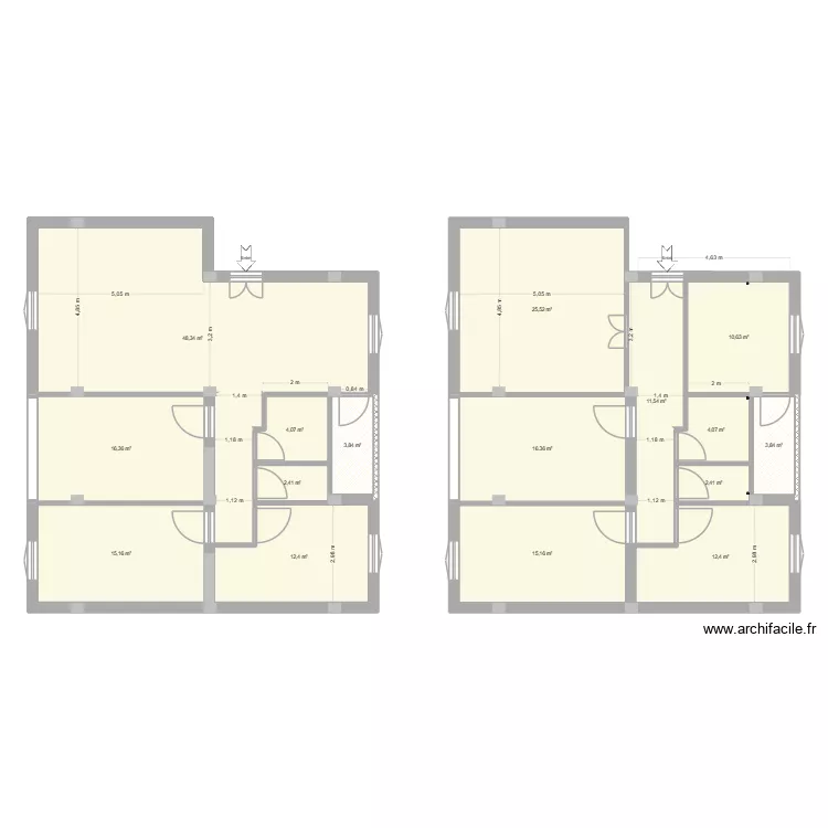 Sik WALID F4 RAMDAN DJAMAL. Plan de 16  et 205 m²