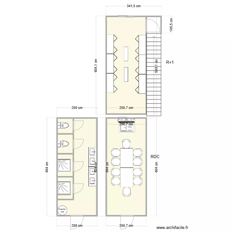 DM DETHOME CHANTIER CALUIRE ET CUIRE. Plan de 