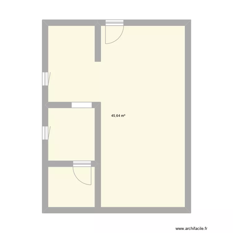 Monbazillac. Plan de 1 Pièce et 46 m² Monbazillac. Plan de 1 Pièce et 46 m²
