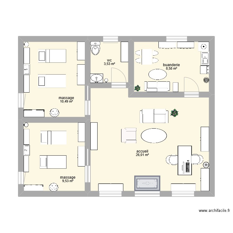 plan institut fets. Plan de 0 pièce et 0 m2