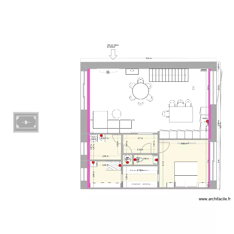 NOUVEAU ETAGE GRAND DUPLEX MODELE 2 bisJKKL. Plan de 8 et 35 m² NOUVEAU ETAGE GRAND DUPLEX MODELE 2 bisJKKL. Plan de 8 et 35 m²