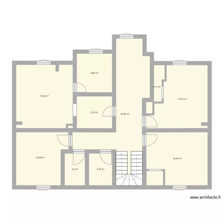 Maison 1ET. Plan de 10  et 108 m²
