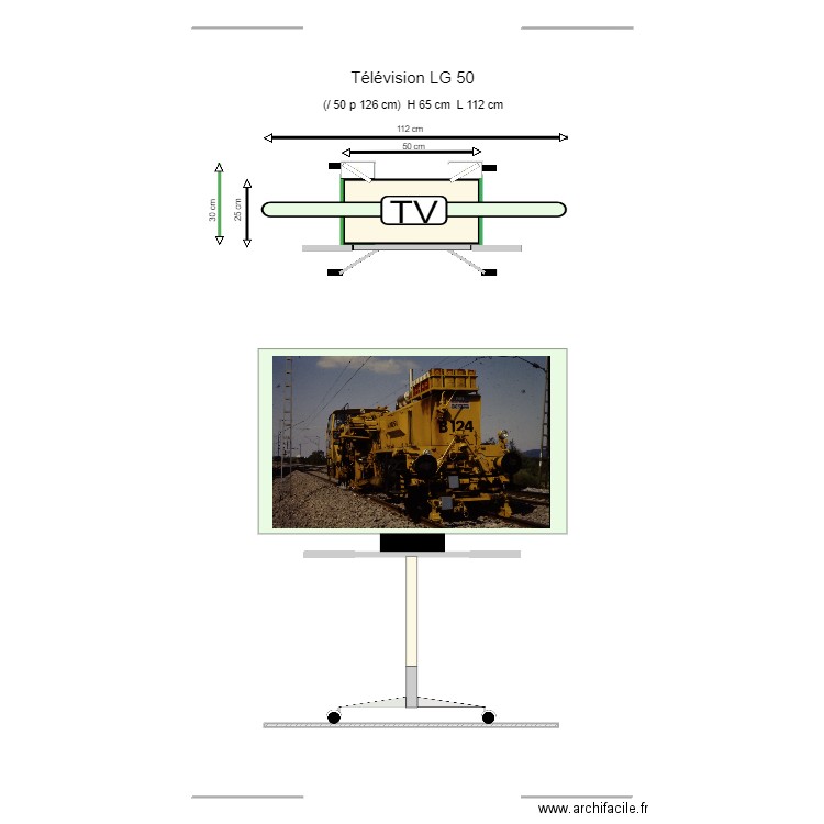 I- 01 Télévision 22. Plan de 0 pièce et 0 m2