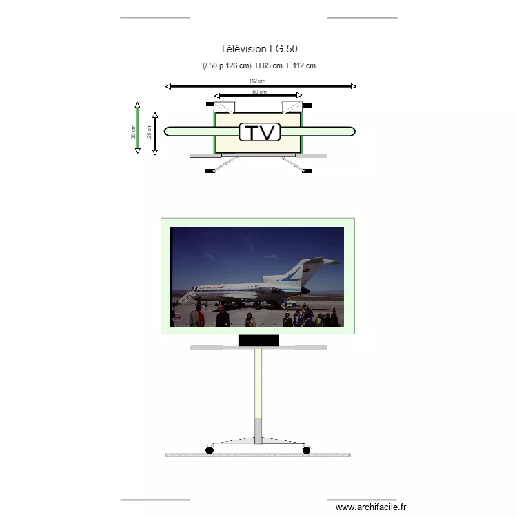 I- 01 T&eacute;l&eacute;vision 22. Plan de 