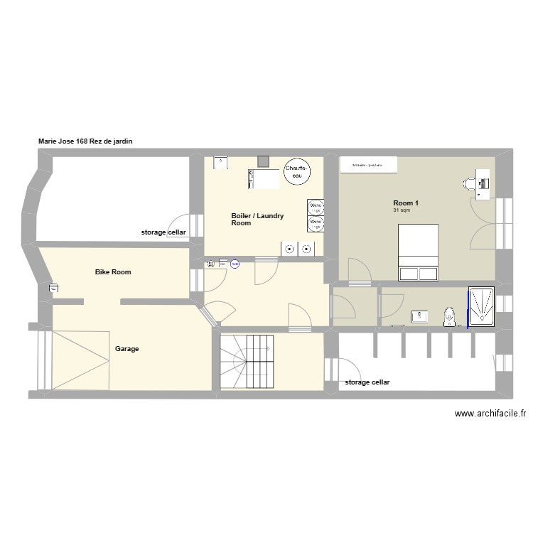 Marie Josee B version House Map. Plan de 41 pièces et 598 m2