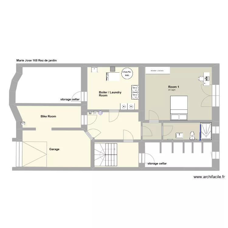Marie Josee B version House Map. Plan de 