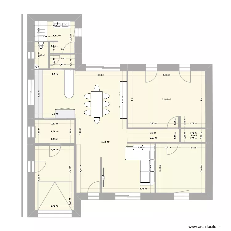 NOUVEAU PLAN. Plan de 6 et 113 m² NOUVEAU PLAN. Plan de 6 et 113 m²