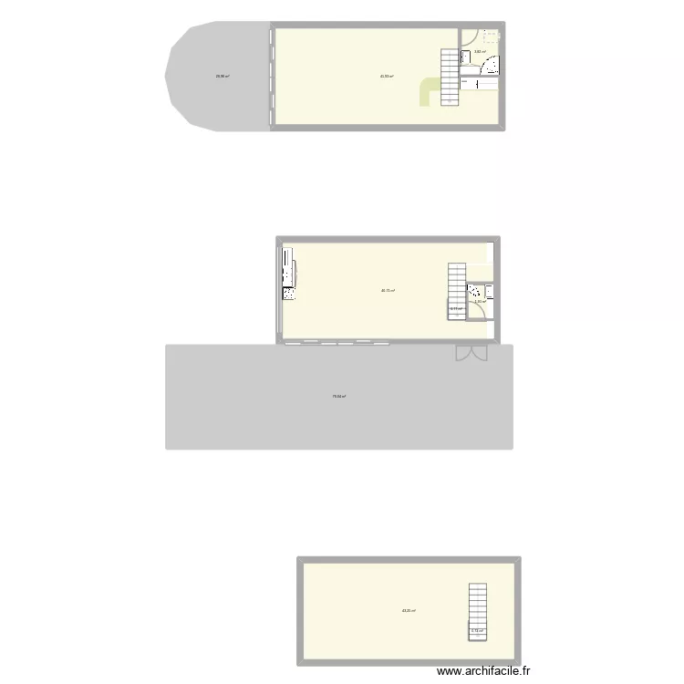 fyo. Plan de 9  et 239 m²