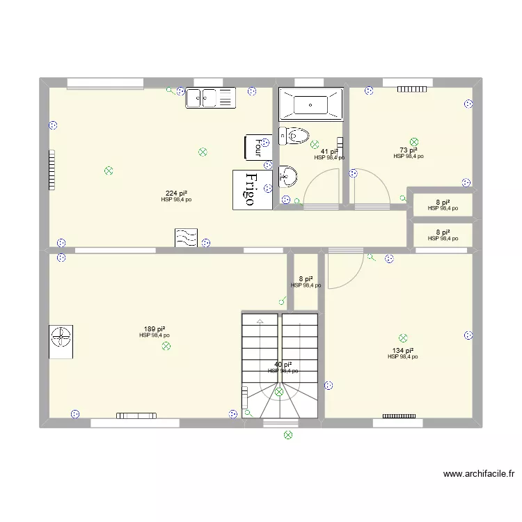 maison electrique. Plan de 