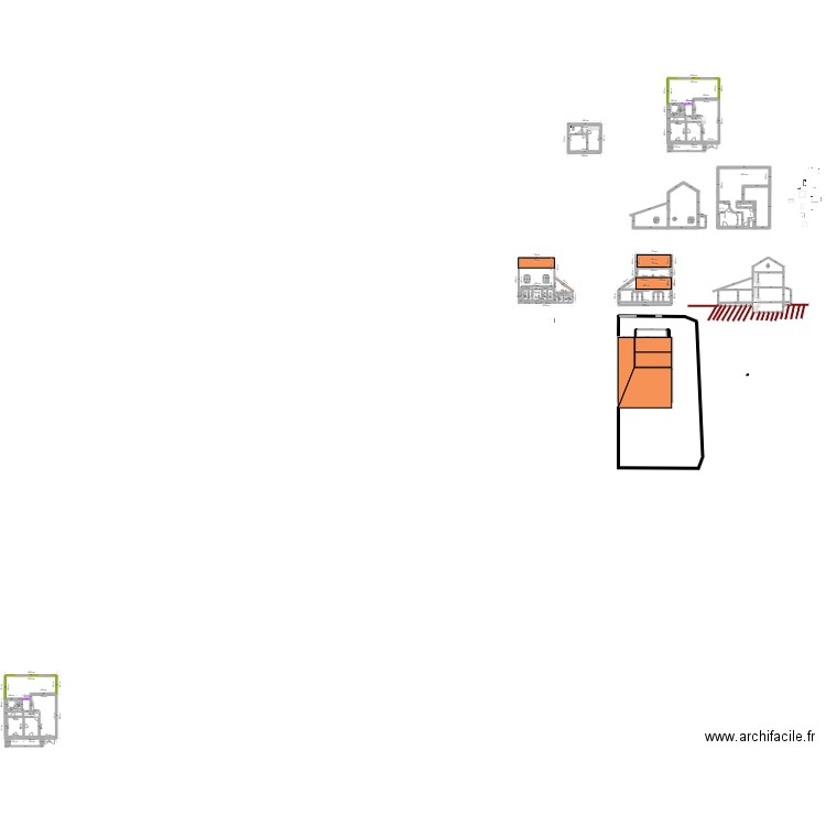 GIERES 1ER ACTUEL. Plan de 13 pièces et 74 m2