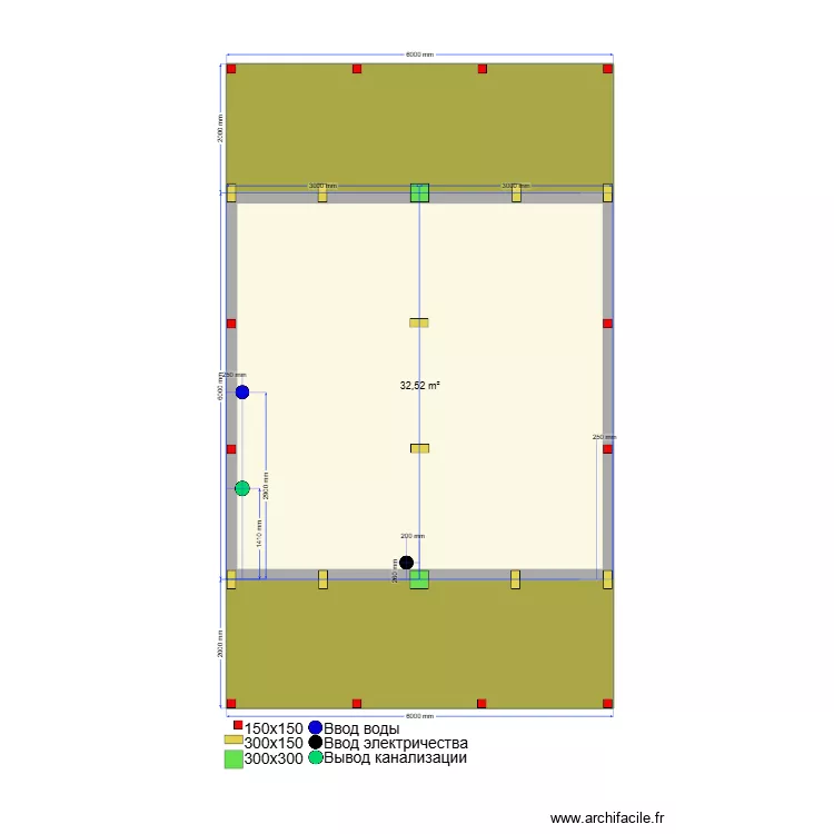 Сваи Пушкино. Plan de 