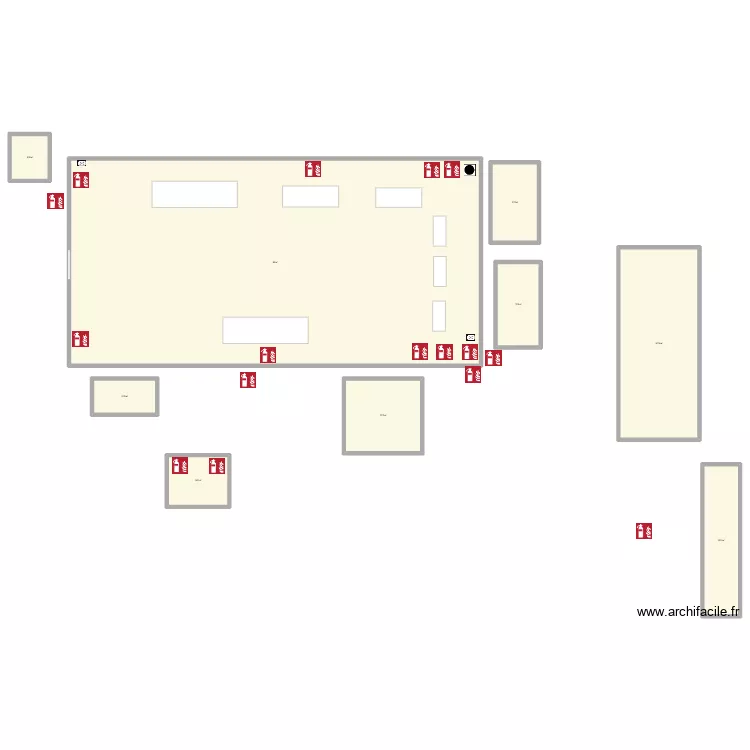 scierie courcelles. Plan de 