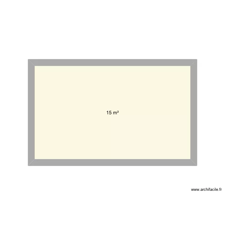 Garage Jos&eacute;. Plan de 1  et 15 m²