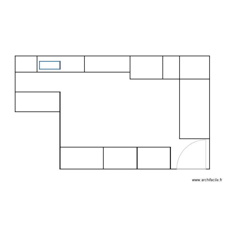 Cafe benfica. Plan de 13 pièces et 82 m2