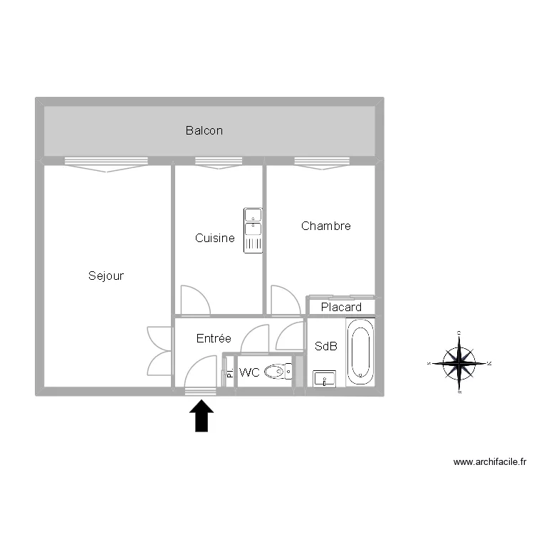 51324 MOREL. Plan de 8  et 55 m²