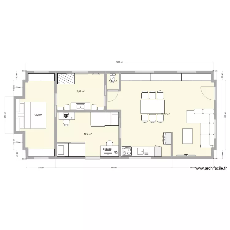 Plan caravane 2. Plan de 