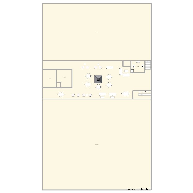 TCC. Plan de 13 pièces et 4134 m2