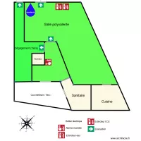 Plan &eacute;vacuation Maison des d&eacute;bats