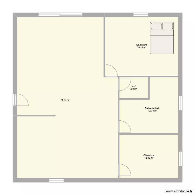 plan maison. Plan de 5 Pièces et 119 m²