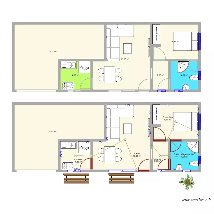 studio magasin. Plan de 