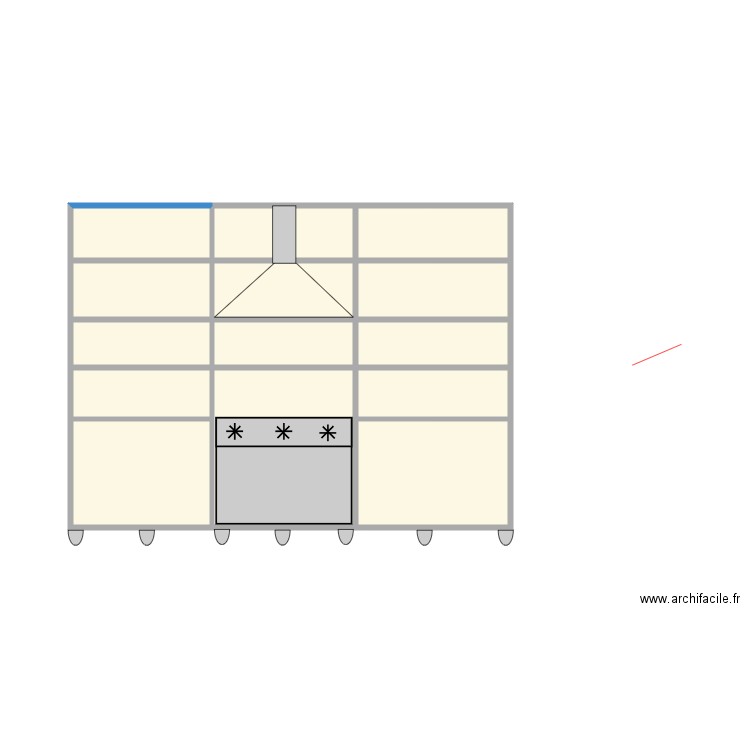 placard. Plan de 13 pièces et 27 m2