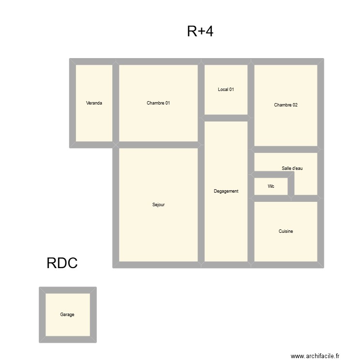 350602371. Plan de 10 pièces et 72 m2