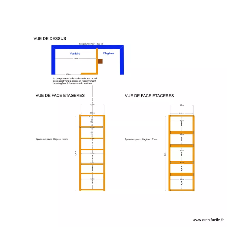 VESTIAIRE BIBLIOTHEQUE. Plan de VESTIAIRE BIBLIOTHEQUE. Plan de