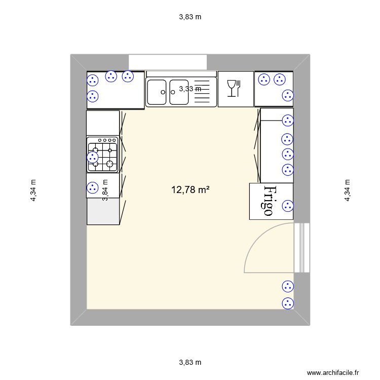 cuisine. Plan de 0 pièce et 0 m2