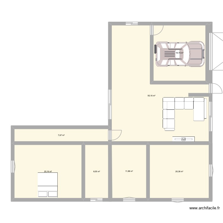 maison. Plan de 0 pièce et 0 m2