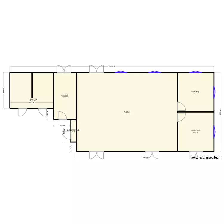 PLAN CCAS. Plan de 6  et 135 m²