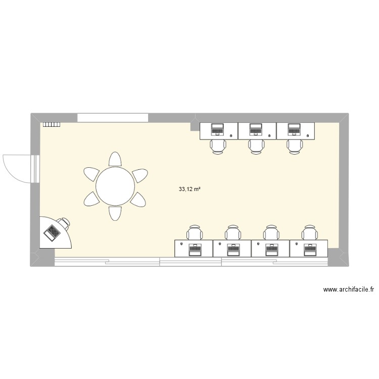 plan classe. Plan de 0 pièce et 0 m2
