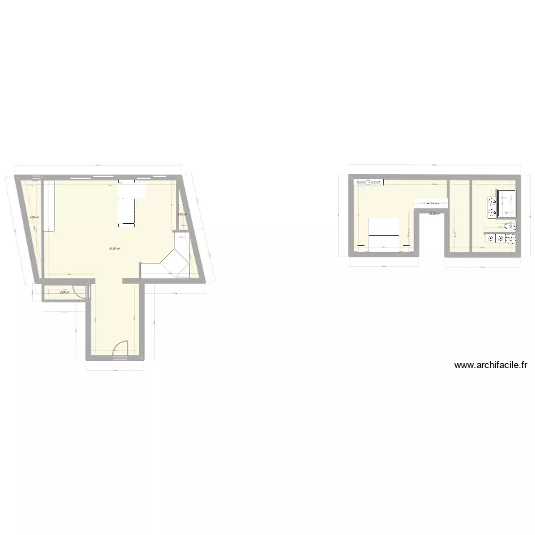 maison elec. Plan de 5  et 105 m²