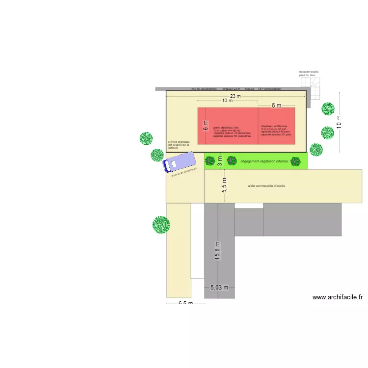 PLAN pOUR IMPLANTATION BARNUM ter. Plan de 