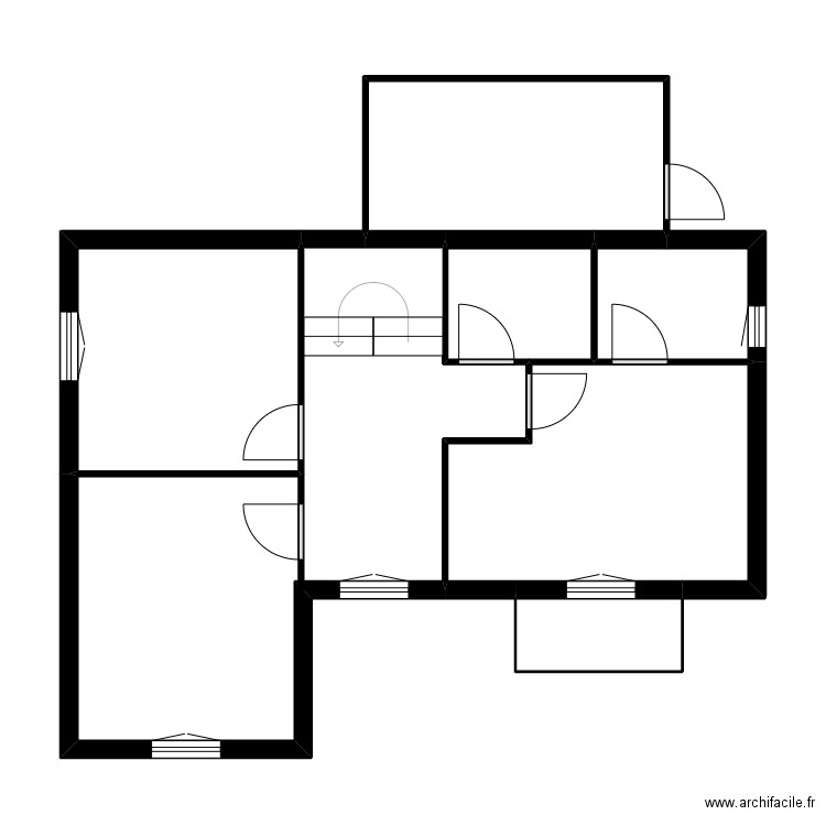 BERNARD LIONEL. Plan de 10 pièces et 125 m2