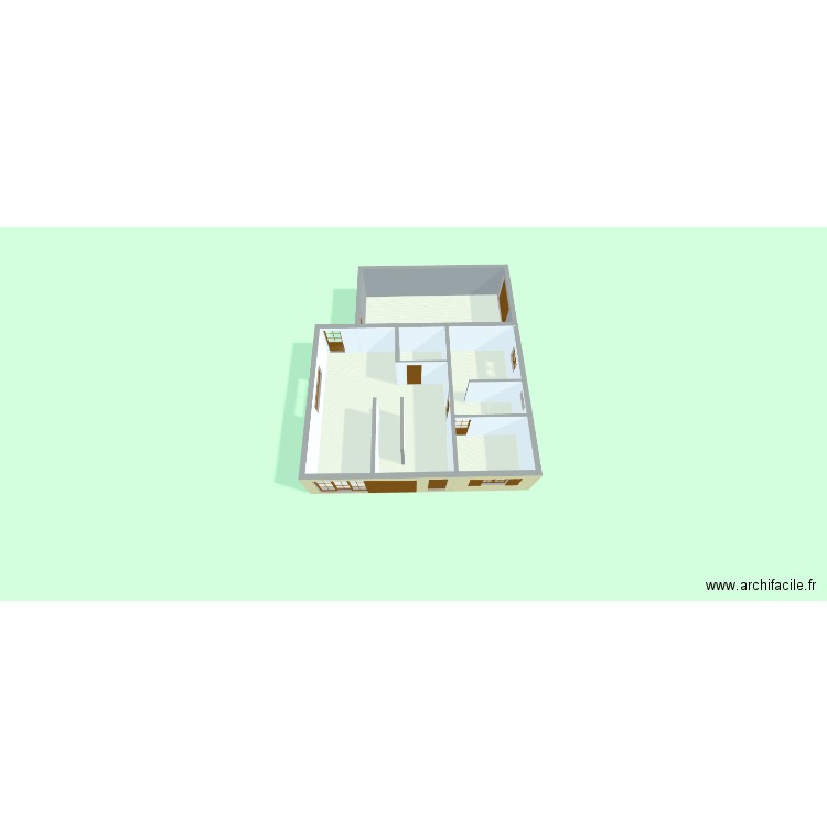 RDC STGERMAIN 2. Plan de 5 pièces et 115 m2