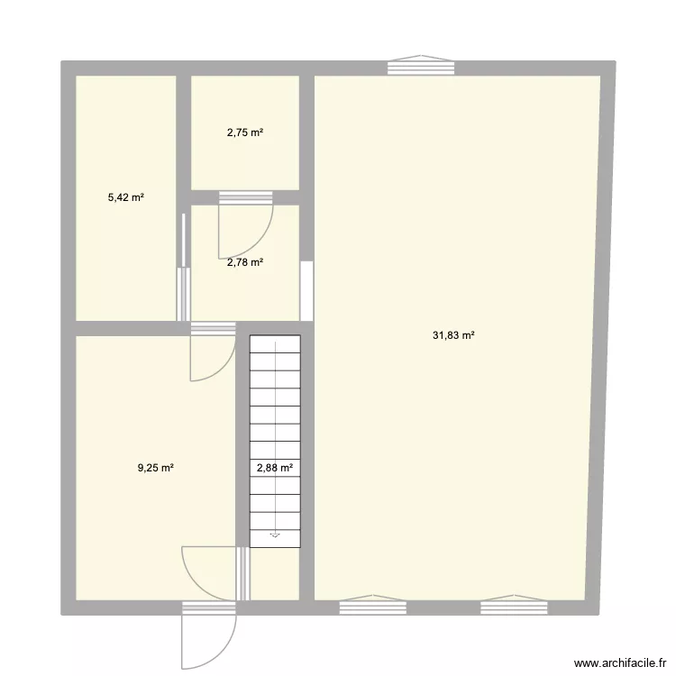 aigues vives. Plan de 6 et 55 m² aigues vives. Plan de 6 et 55 m²