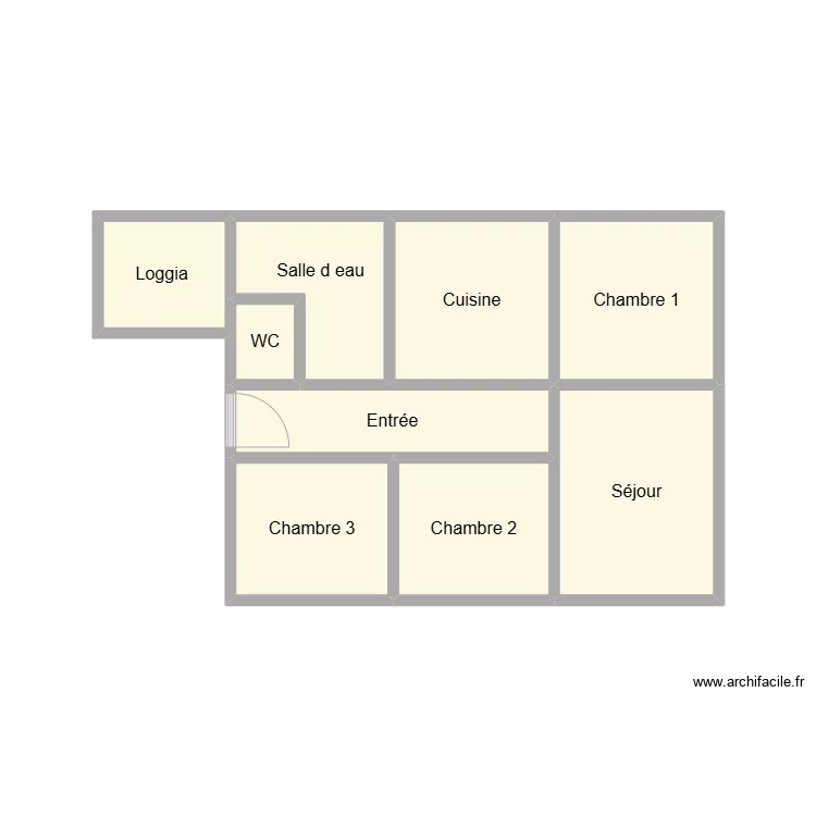 2503 LE ROUX JEANNE. Plan de 