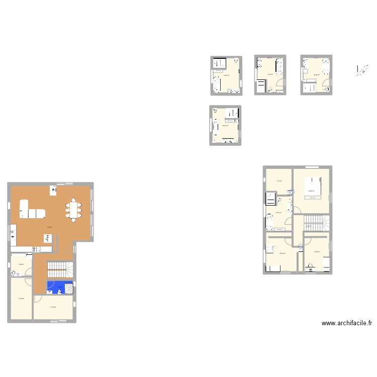 Vendenheim définitif. Plan de 15 pièces et 228 m2
