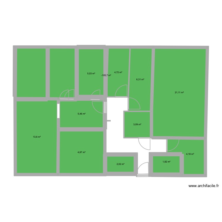 sous sol. Plan de 0 pièce et 0 m2